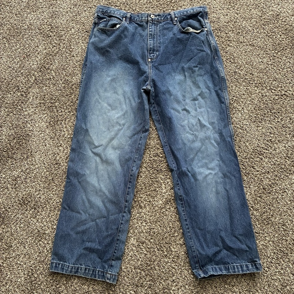 Y2K Phat Farm Men's 40x33 Blue Denim Baggy Jeans